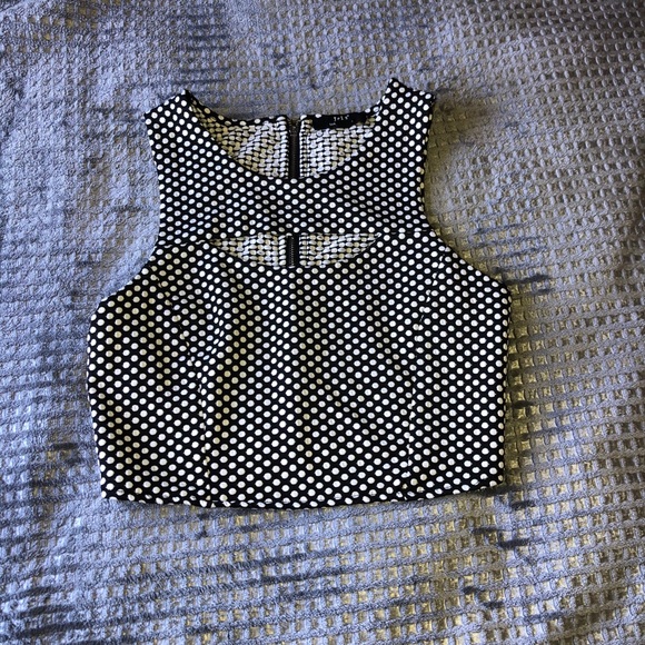 3 crop tops elephant polka dot cleavage opening - Picture 7 of 11